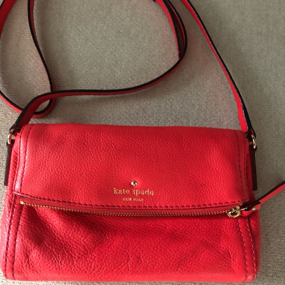 Kate Spade red small crossbody